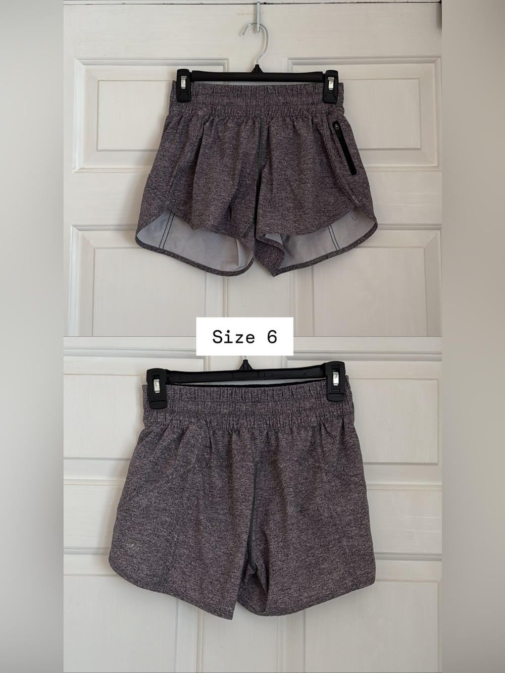 Women’s Heathered Athletic Shorts - Size 6
